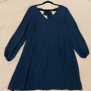 INC Bow-back Shift Dress (Blue/Teal)